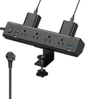 Desk Clamp Power Strip with USB Ports - 40W Fast Charging Station