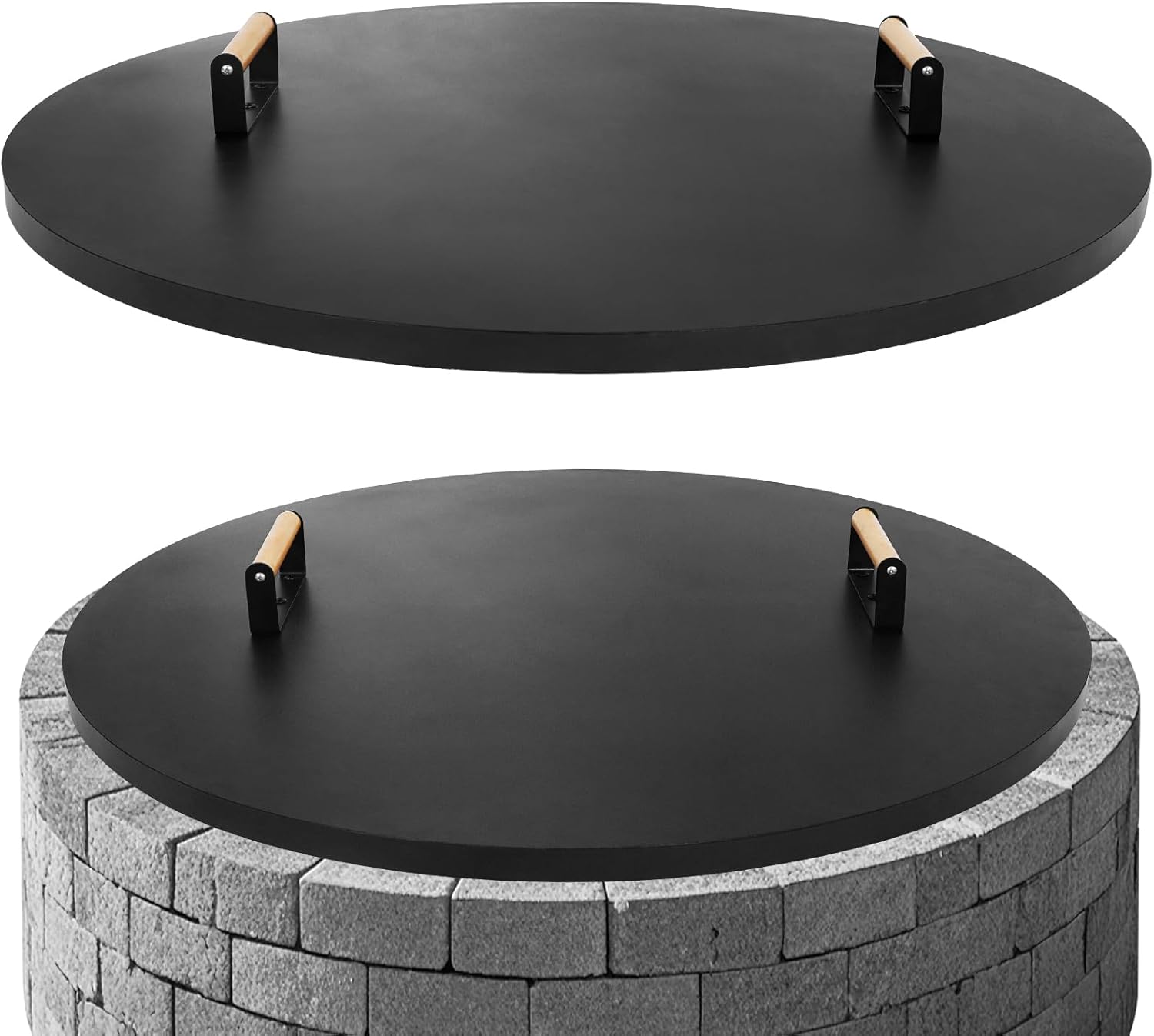 G GOOD GAIN Firepit Lid Round 36 Inch - Durable & Stylish Cover