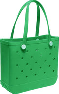 Medium Rubber Beach Bag for Men & Women - Medium Capacity Travel Tote