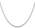 Classic Box Chain Necklace in .925 Sterling Silver - 18 in