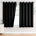 ChrisDowa 100% Blackout Curtains for Bedroom 60 x 63 Inches