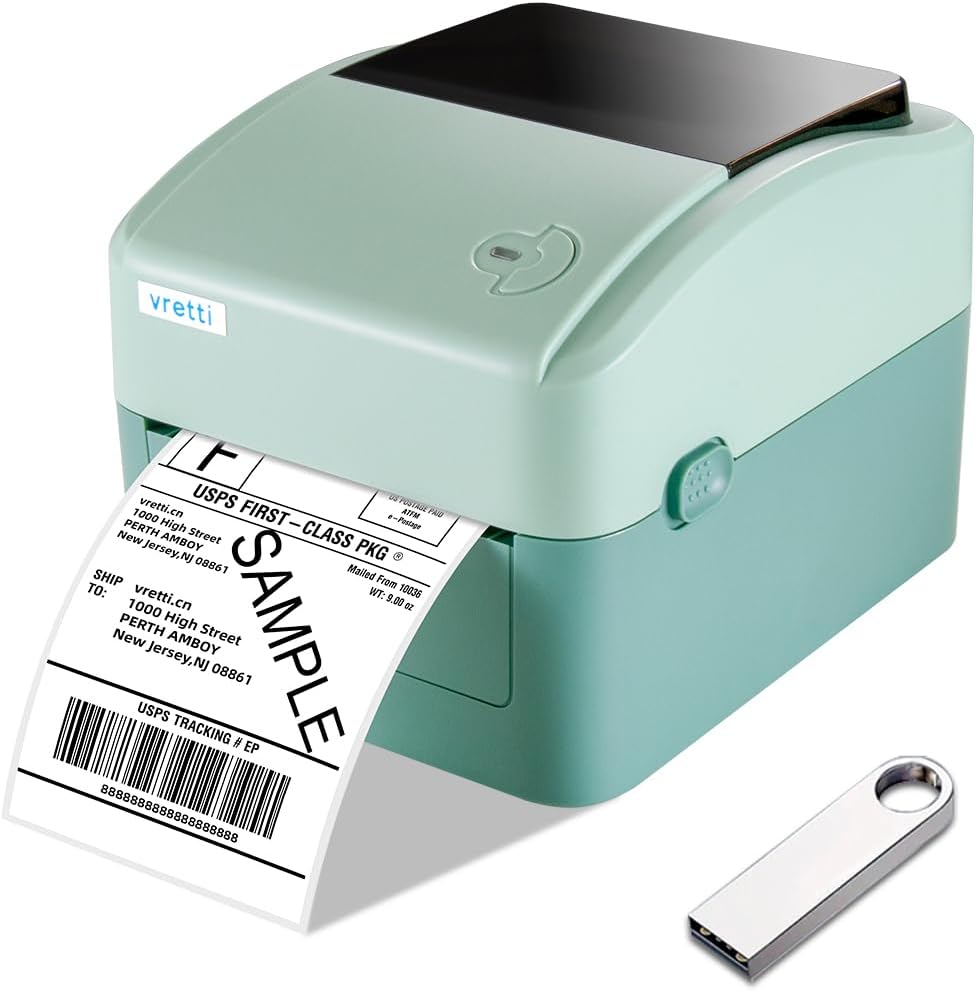 Vretti 4x6 Thermal Shipping Label Printer for Small Business