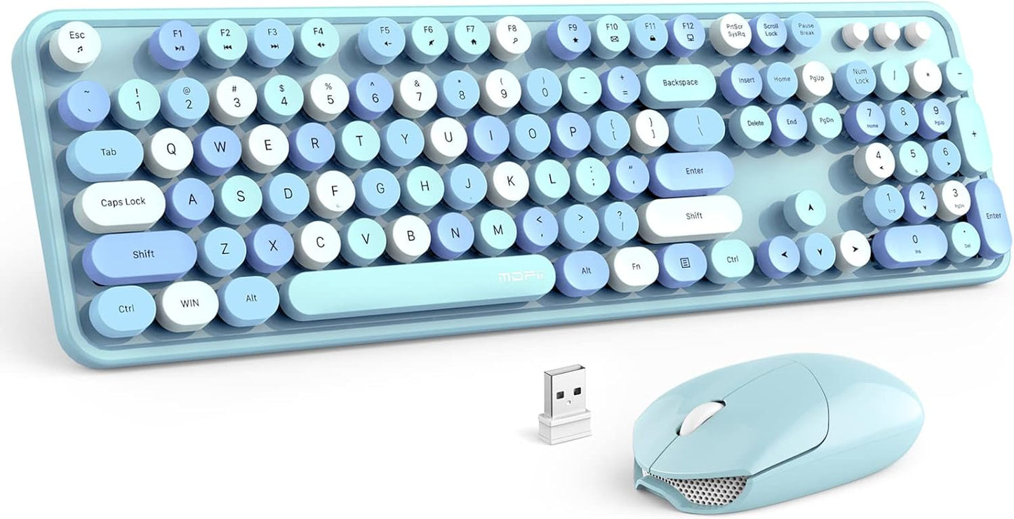 MOFII Colorful Wireless Keyboard & Mouse Combo - Ultimate Convenience!