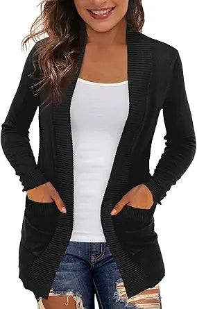 REDHOTYPE Women's Casual Lightweight Open Front Cardigan Sweater
