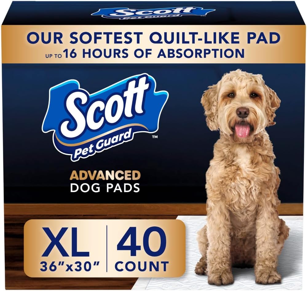 Scott Pet Guard Advanced Dog Pads XL for Ultimate Leak Protection