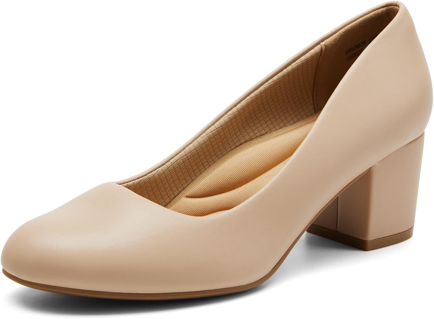DREAM PAIRS Women's Comfortable Low Chunky Block Heel Pumps