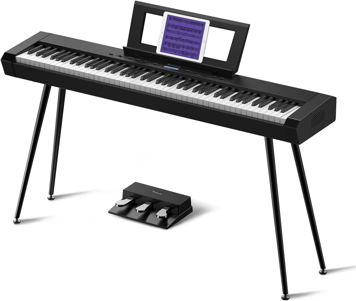 Starfavor 88 Key Electric Piano: Full-weighted, Dual 30W Speakers