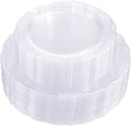 Clear Plastic Plates 100 Pieces - Durable Disposable Plates