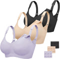 Nursing Bras for Women 3-Pack - Wireless Seamless Comfort