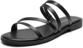 Clear Studded Rhinestone Slide Sandals - Comfortable Memory Foam