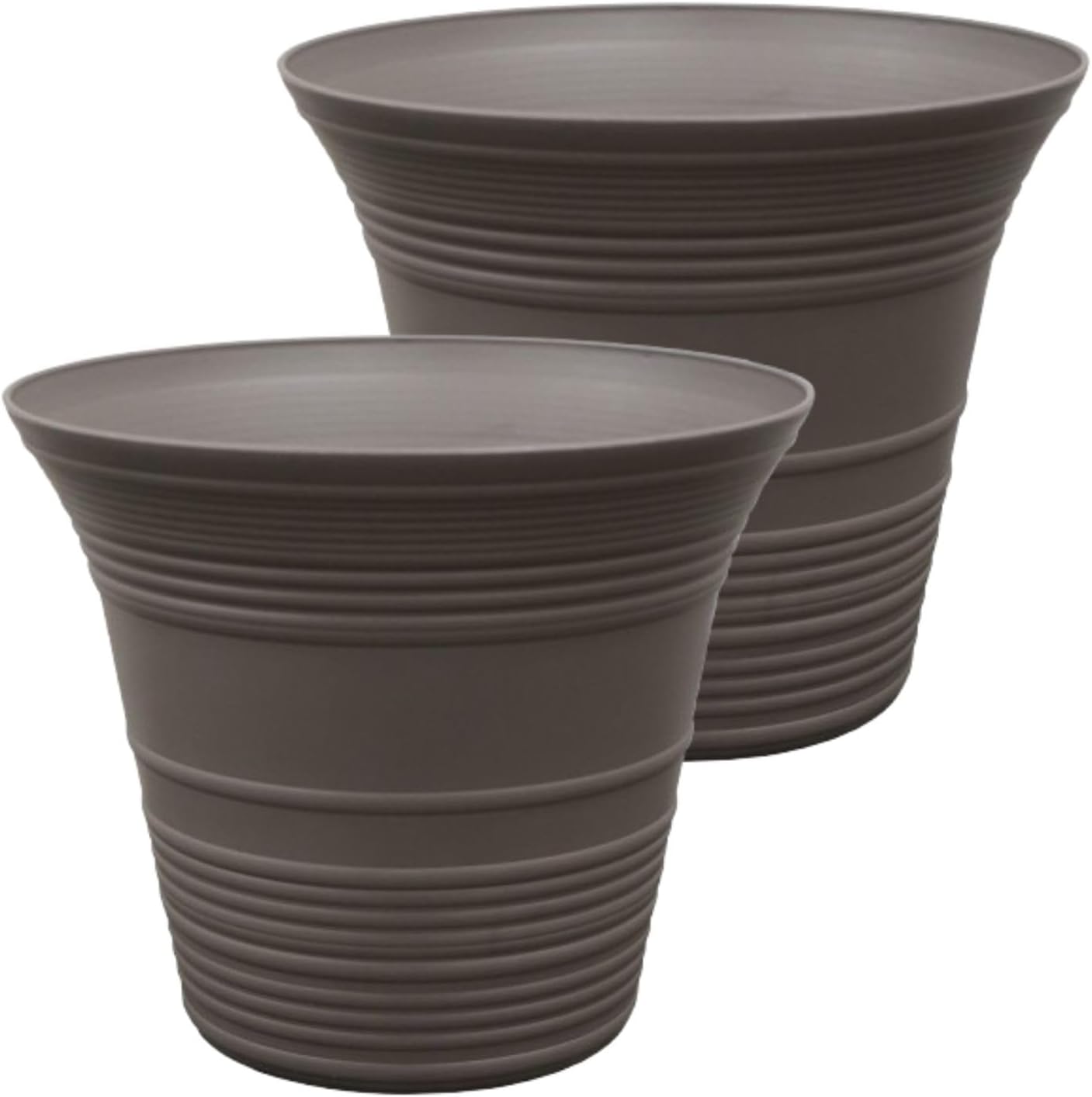 12 Inch Sedona Round Self Watering Planter Pots for Home Decor