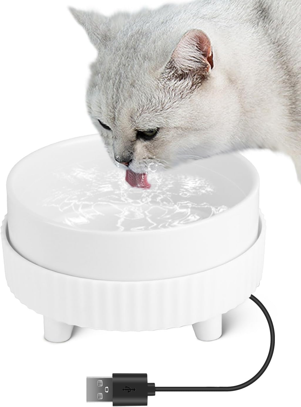 TeqHome Heated Water Bowl - Winter Drinkable!