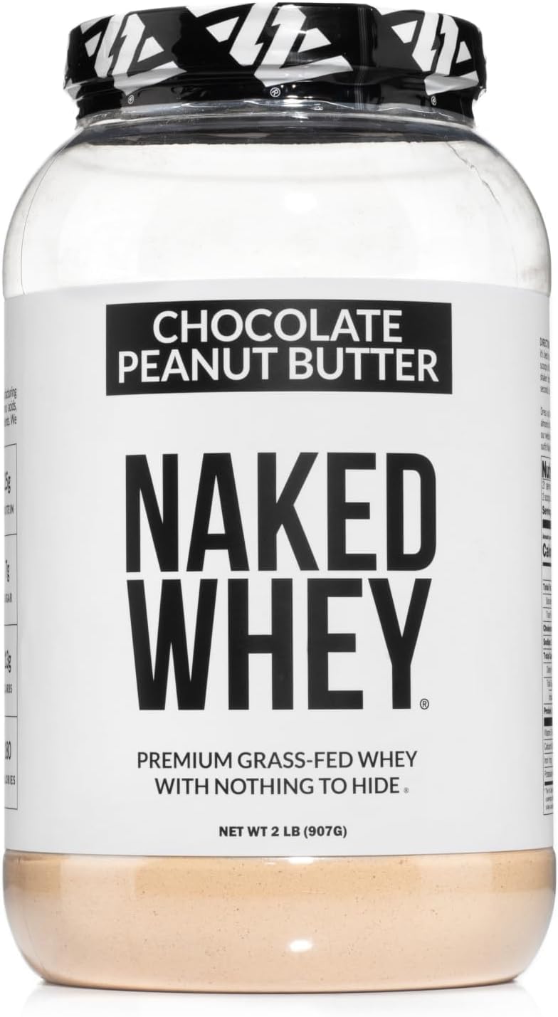 NAKED Whey Chocolate Peanut Butter Protein Powder for Recovery