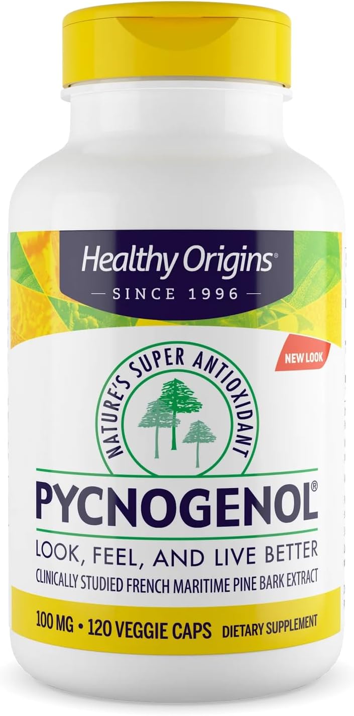 Healthy Origins Pycnogenol 100 mg for Heart and Skin Health