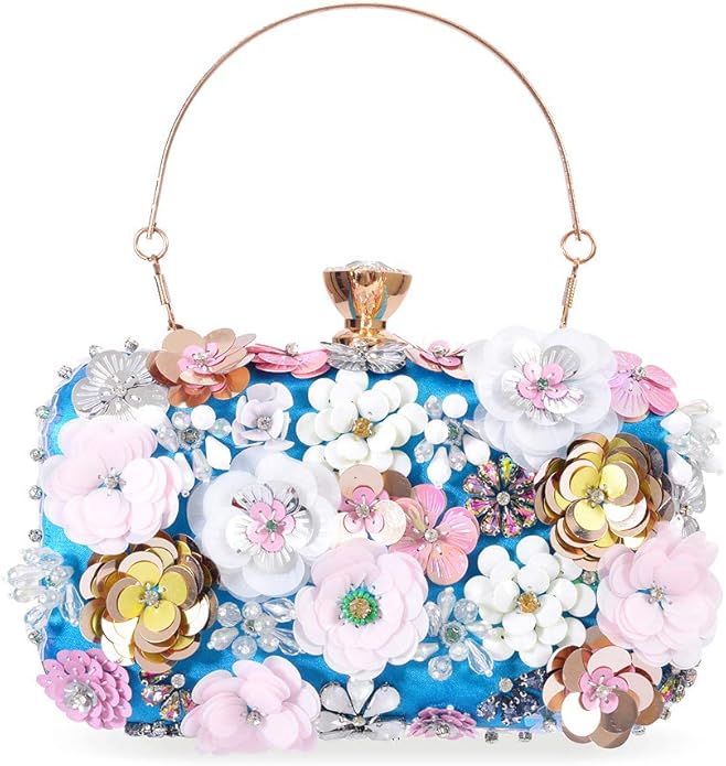 Zebrum Womens Evening Clutch Bag for Parties and Weddings