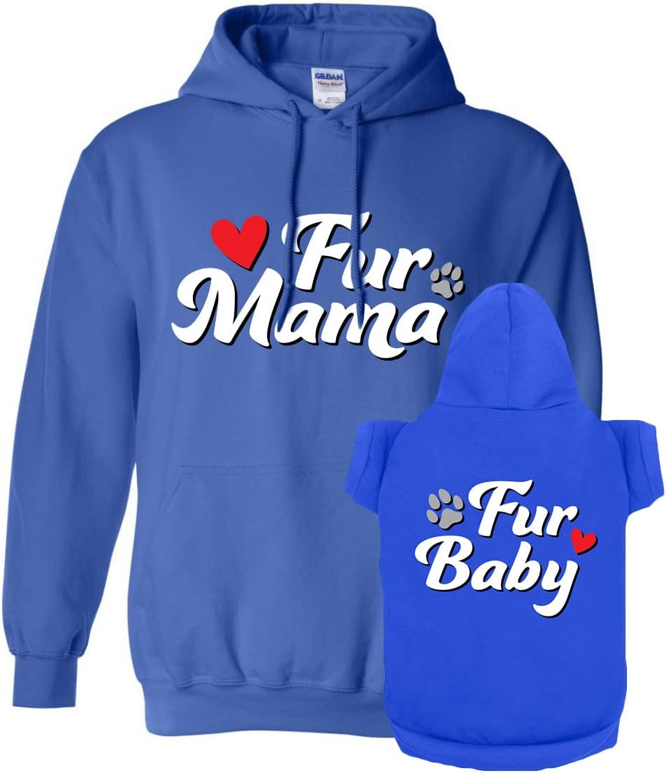 Fur Mama Fur Baby Matching Hoodies for Humans & Pets - Cozy Set