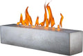 Colsen Gray Rectangular Tabletop Fire Pit - Portable Concrete