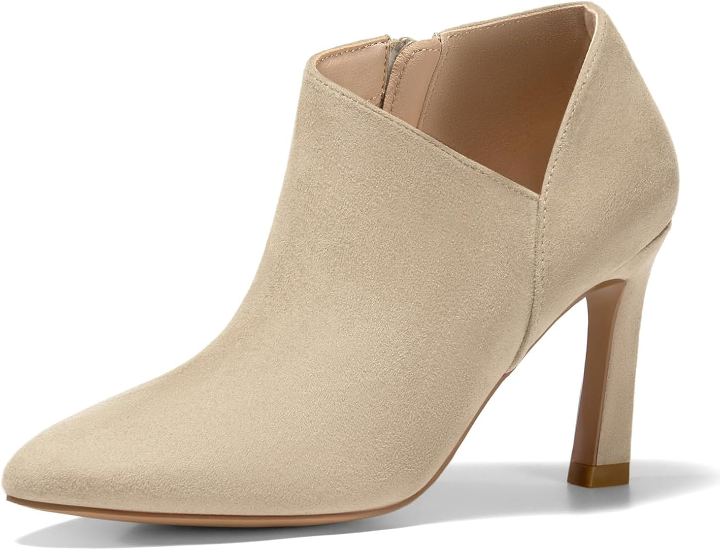 Coutgo Womens Pointed Toe V Cut Ankle Boots for Every Occasion