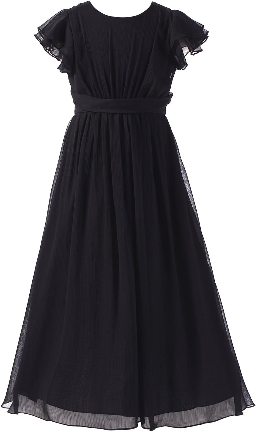 Junior Bridesmaid Dress for Prom and Party - Long Flower Girl Dress