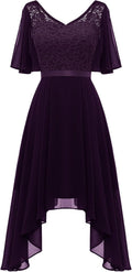 BeryLove Homecoming Cocktail Formal A Line Lace Dress - Elegant Fit
