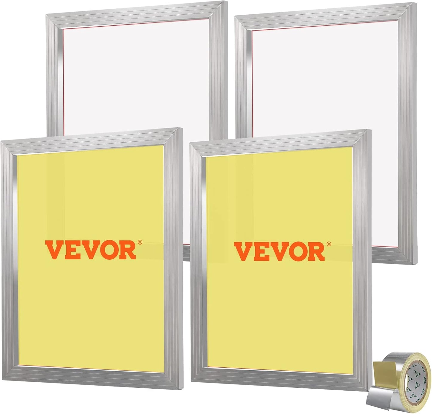 VEVOR Screen Printing Kit with 4 Aluminum Frames for DIY Printing