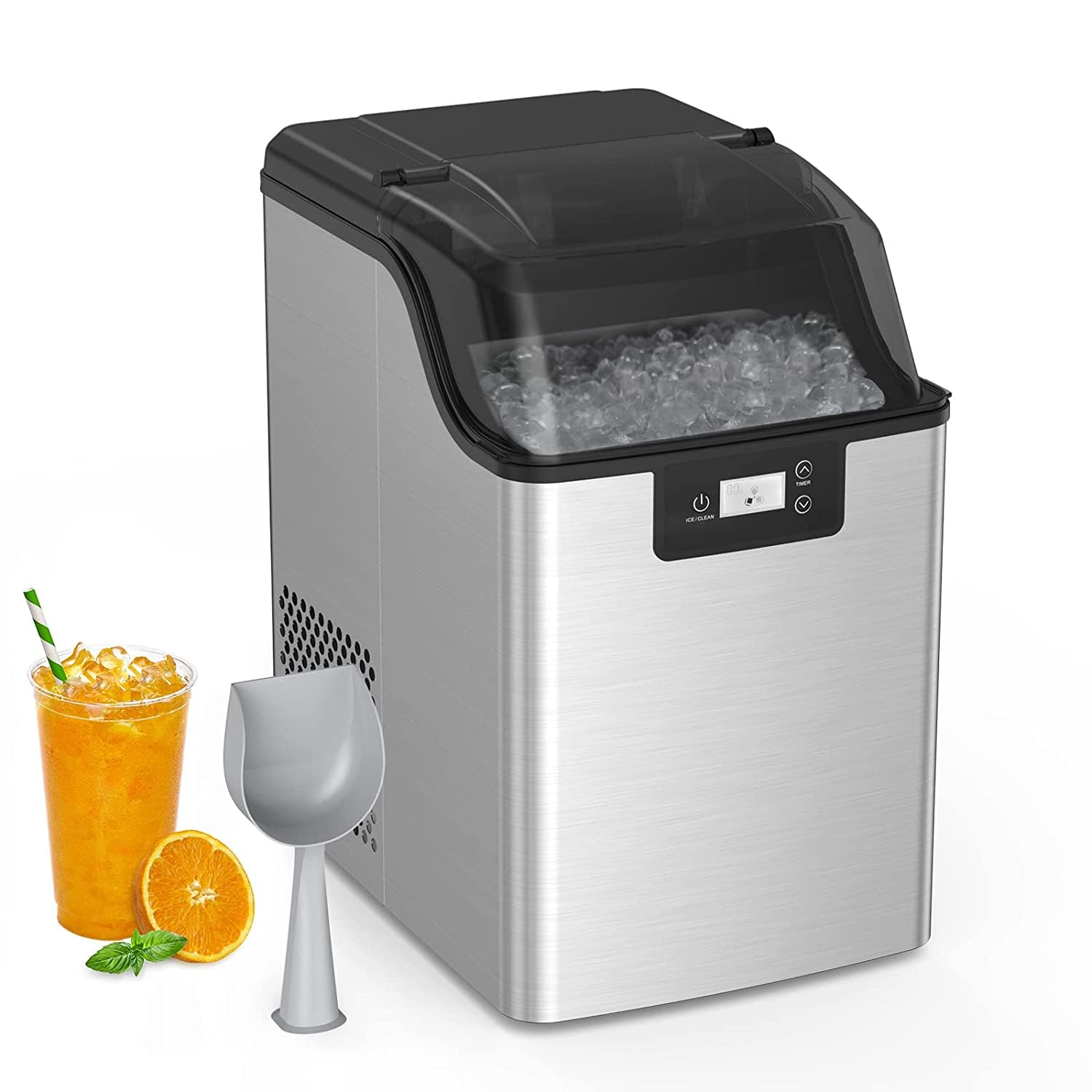 GAOMON Ice Maker Countertop Produces Soft Chewable Nugget Ice
