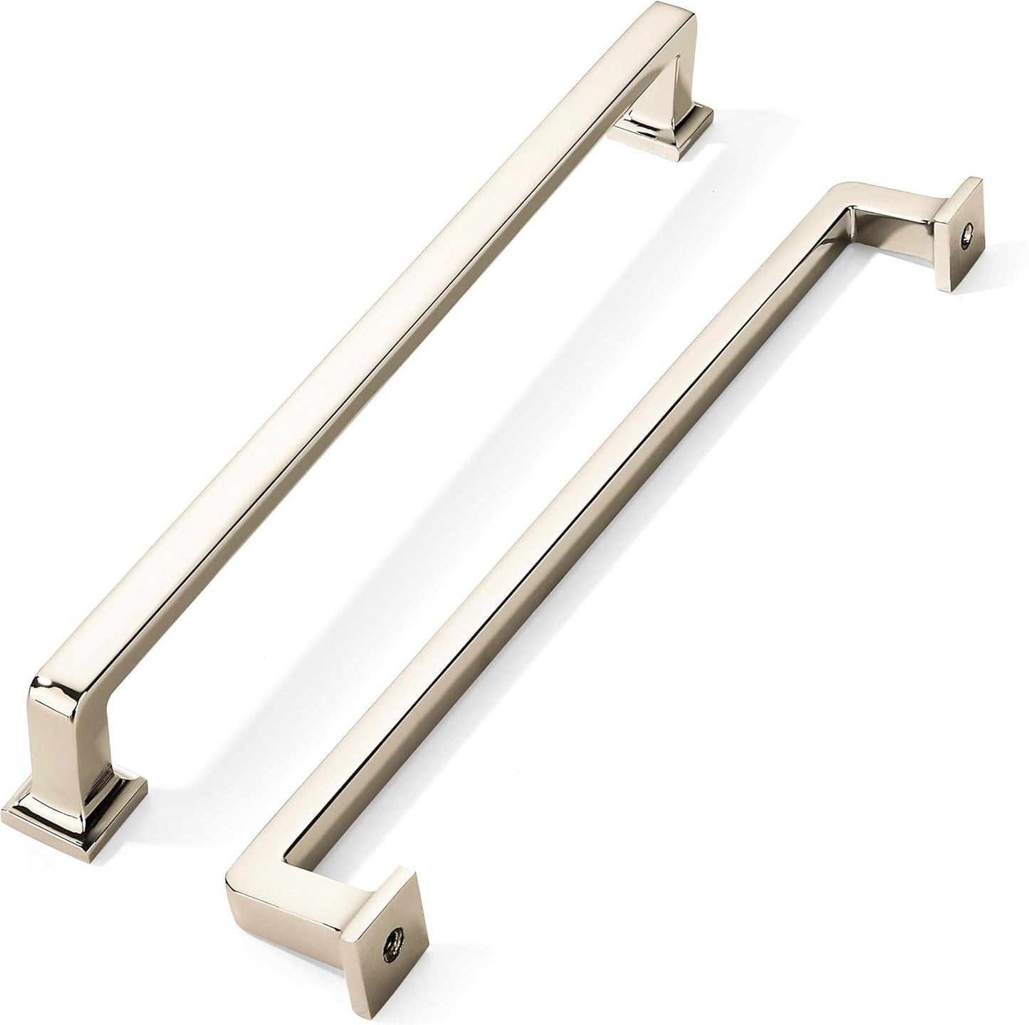 Khtumeware 10 Pack Polished Nickel Cabinet Pulls for Cabinets