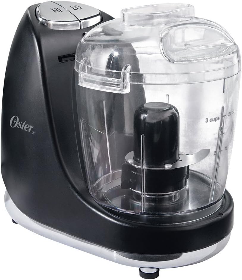 Oster 3-Cup Mini Chopper with Whisk - Effortless Meal Prep!