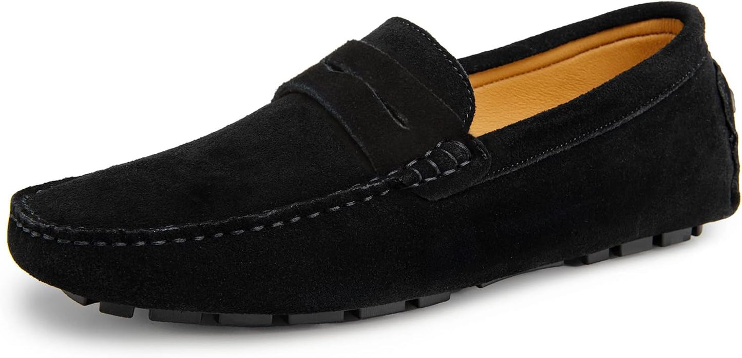 Go Tour Men's Penny Loafers Moccasin Driving Shoes for Comfort