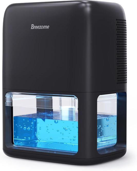 BREEZOME 60 OZ Dehumidifier for Home with Quiet Sleep Mode