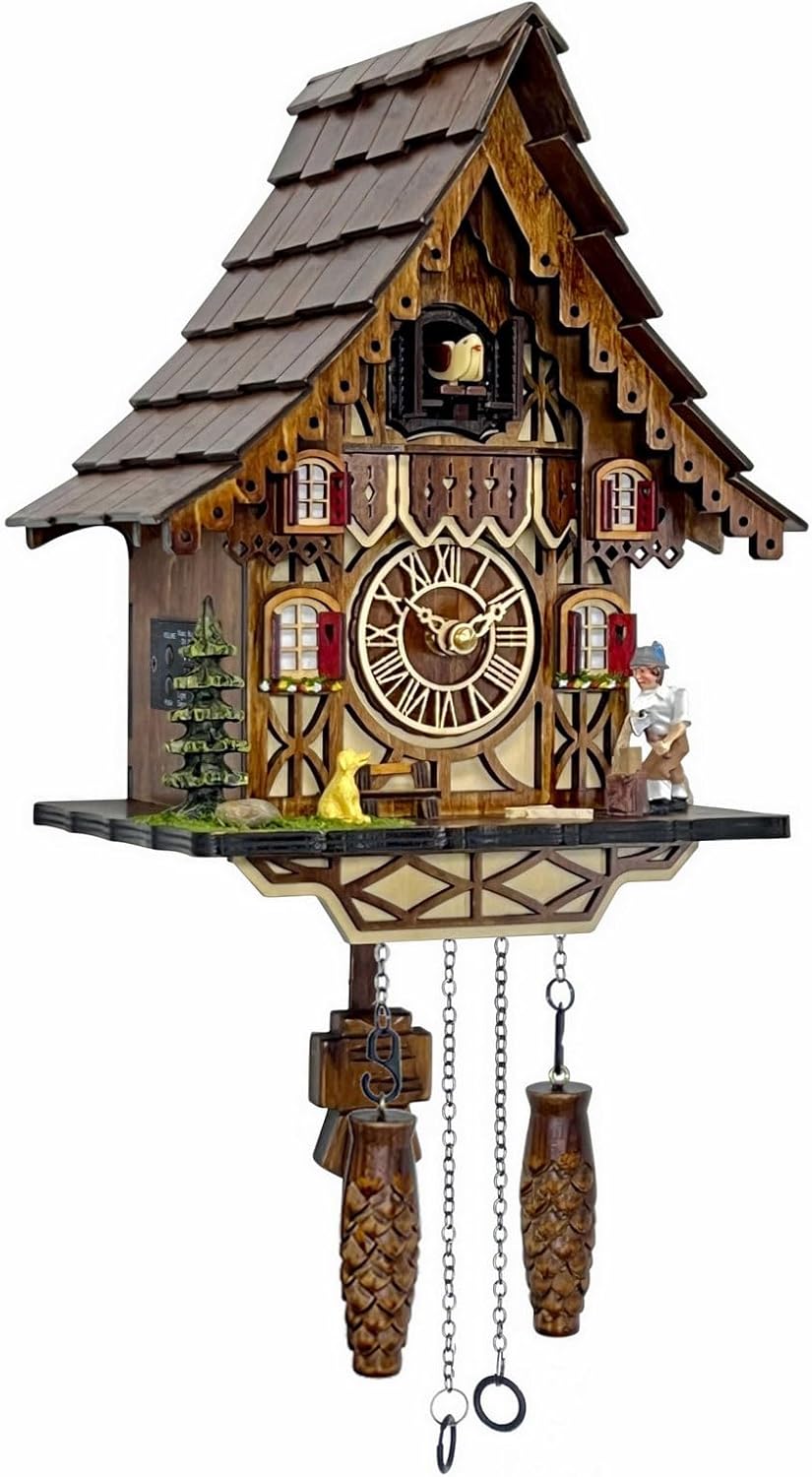 Cuckoo Clock for Wall Art: 12 Melodies and Volume Control