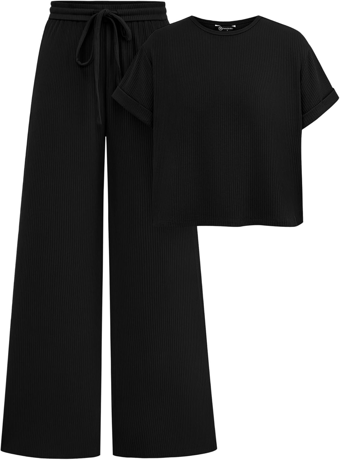 PRETTYGARDEN Women's Summer Knit Loungewear Tracksuit Set