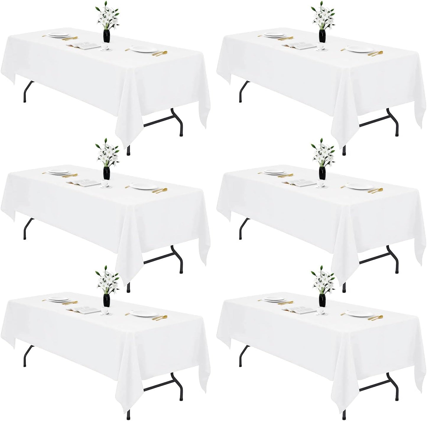 Elegant 60 x 84 Inch Tablecloths for Weddings and Parties