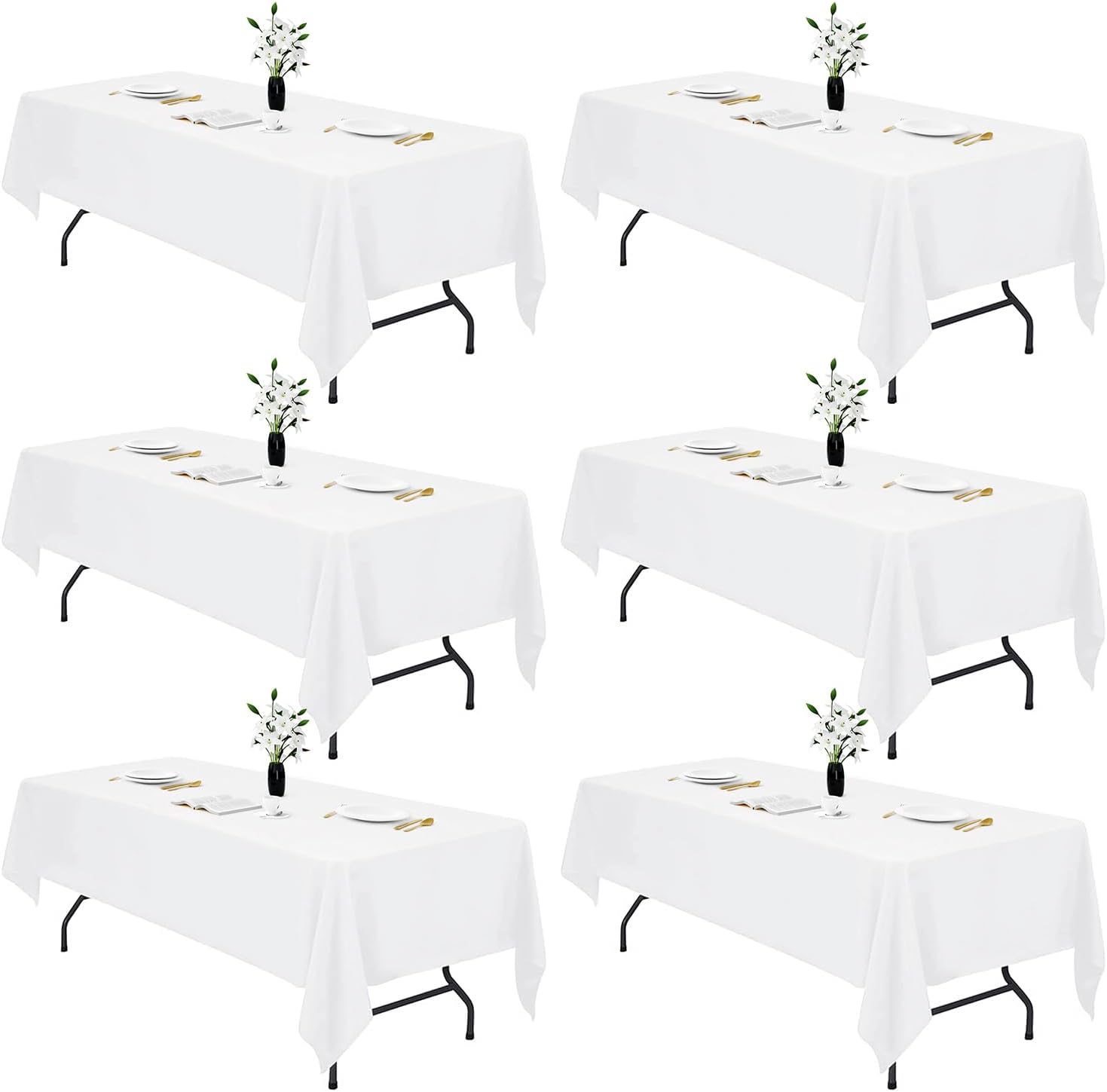 Elegant 60 x 84 Inch Tablecloths for Weddings and Parties
