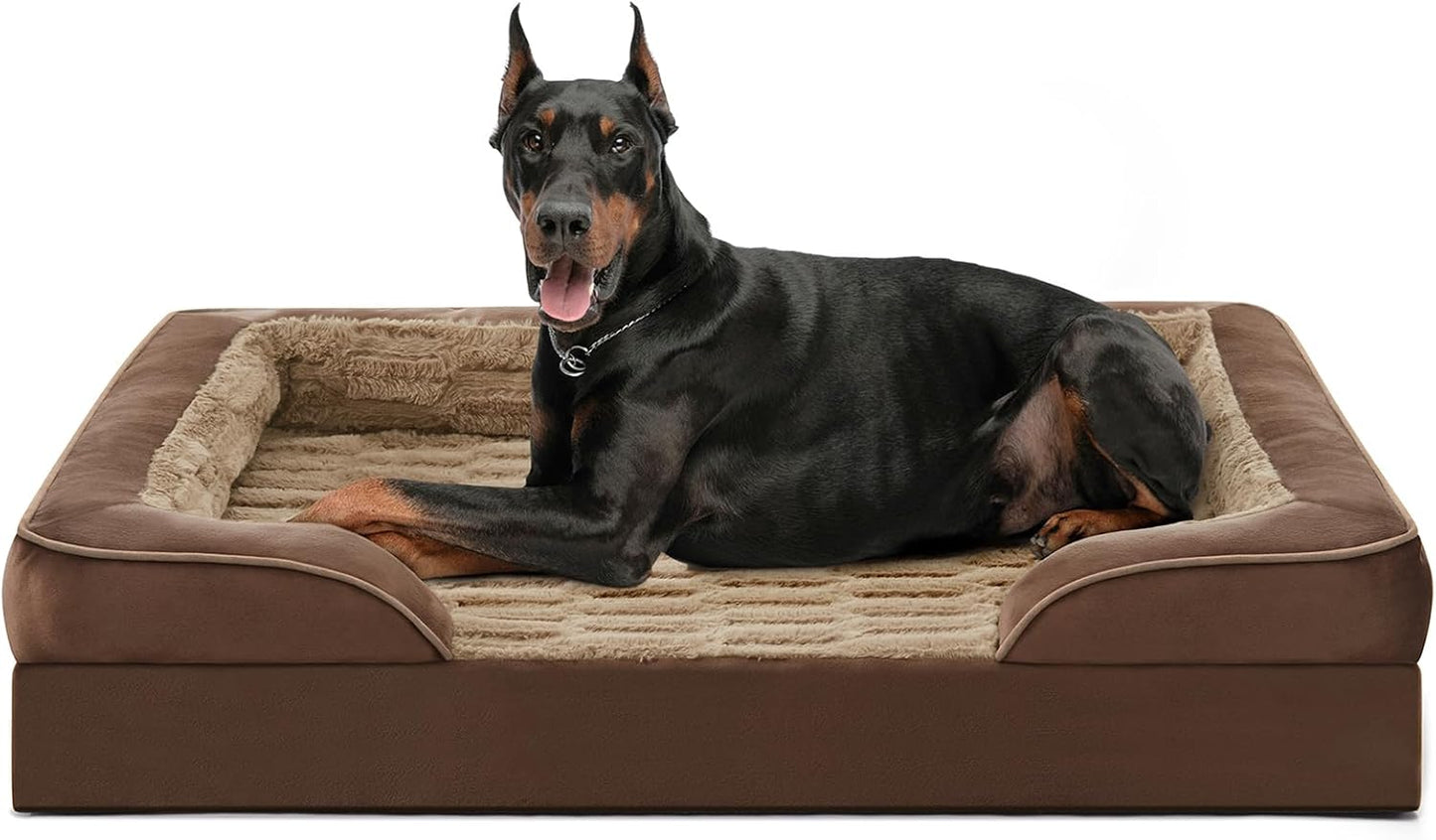 FURTIME Orthopedic Dog Bed for Extra Large Dogs - Waterproof Comfort