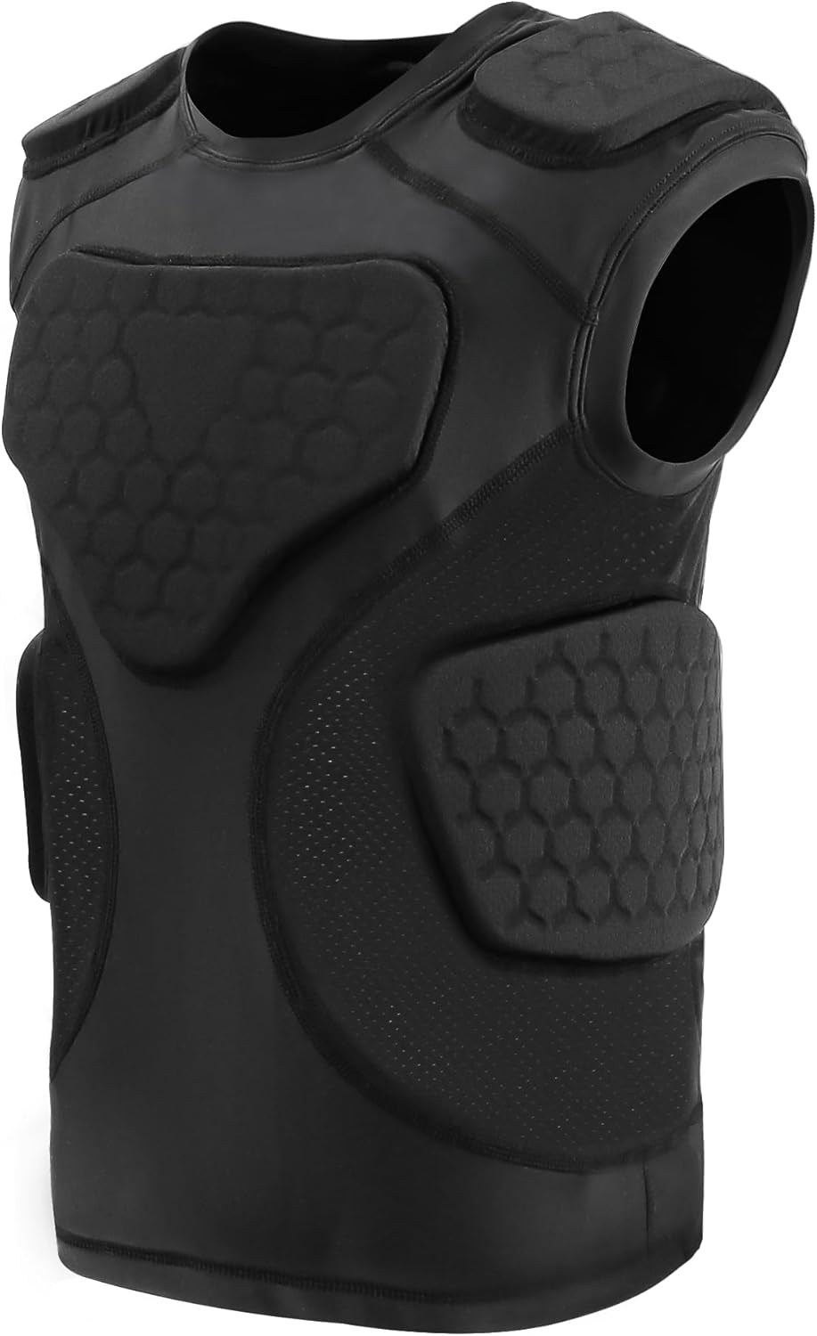 Youth Football Padded Shirt with 5-Pad Protection for Sports