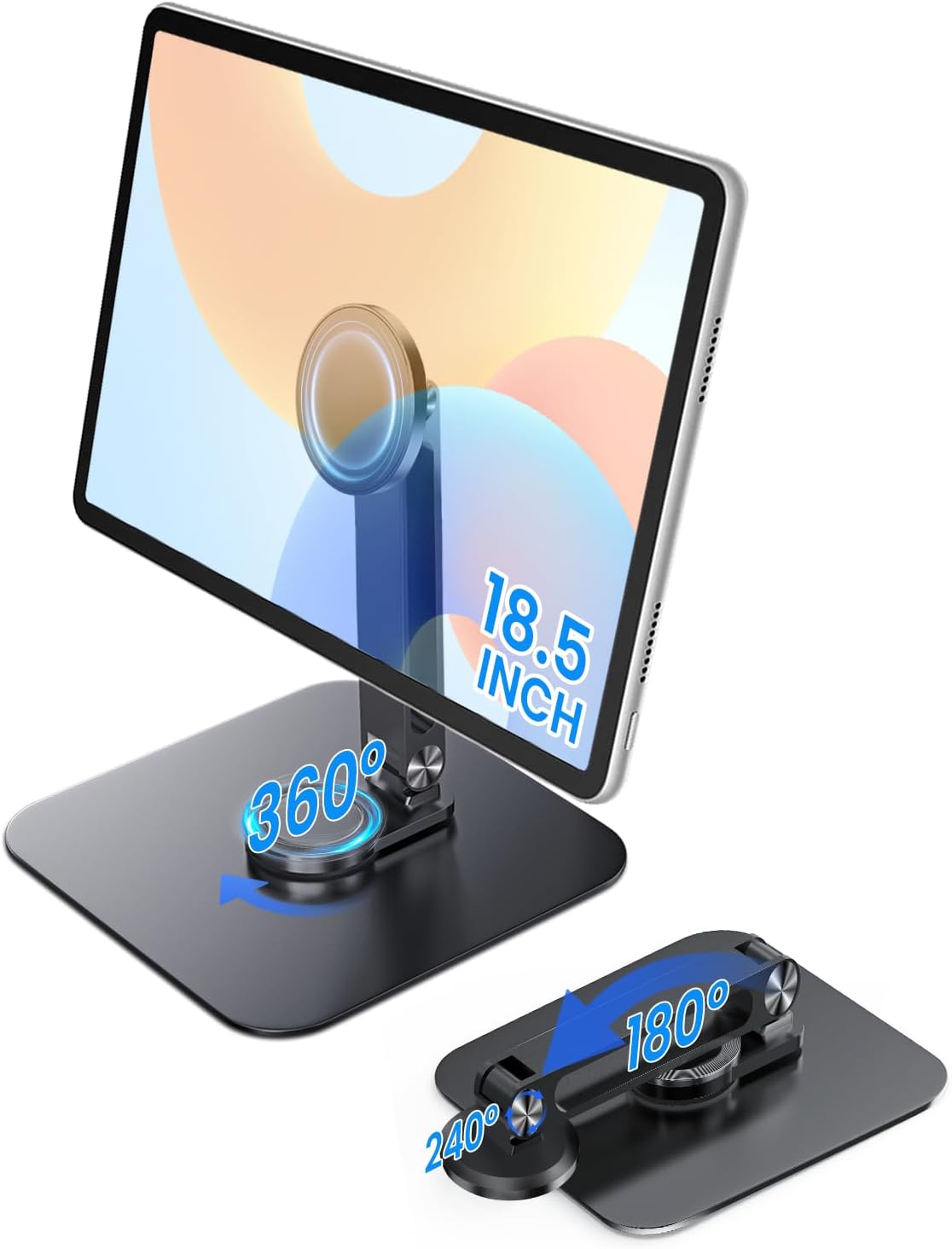 Adjustable Portable Magnetic Monitor Stand for Tablets and iPhones