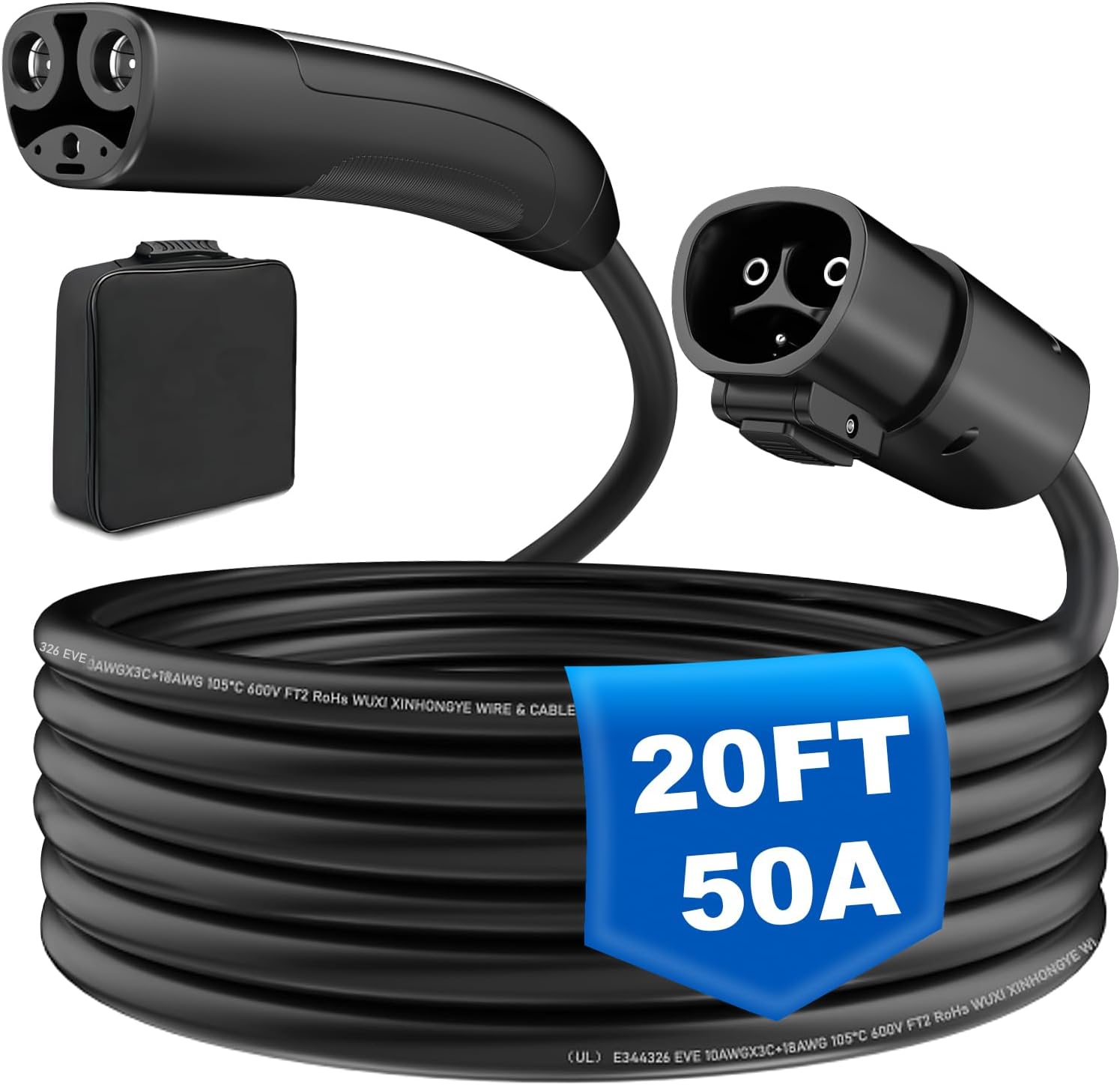 EVCONN 20ft High-Power EV Charger Extension Cord