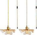 2 Pack Pendant Lights 15ft Plug in Hanging Light - Mid Century