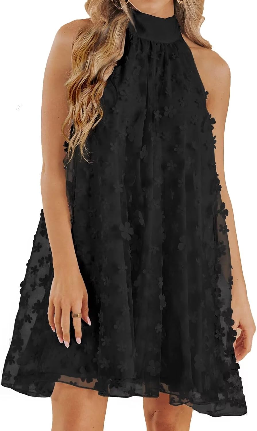VIMPUNEC A-Line Mini Dress for Summer Weddings 2024