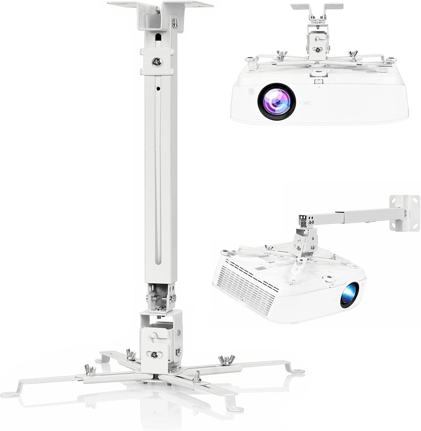 Universal Adjustable Projector Mount - 3-in-1 Bracket for Perfect Placement
