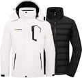 Men's 3-in-1 Waterproof Ski Jacket - Insulated Winter Coat