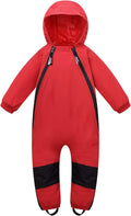 HAPIU Kids Toddler Rain Suit Muddy Buddy Waterproof (Style 638W)