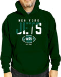 New York Jets Diagonal Fade Fleece Hooded Sweatshirt - Fan