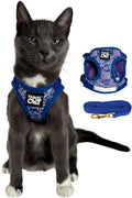 Travel Cat Harness and Leash Set Medium - Groovy Pattern Comfort Fit