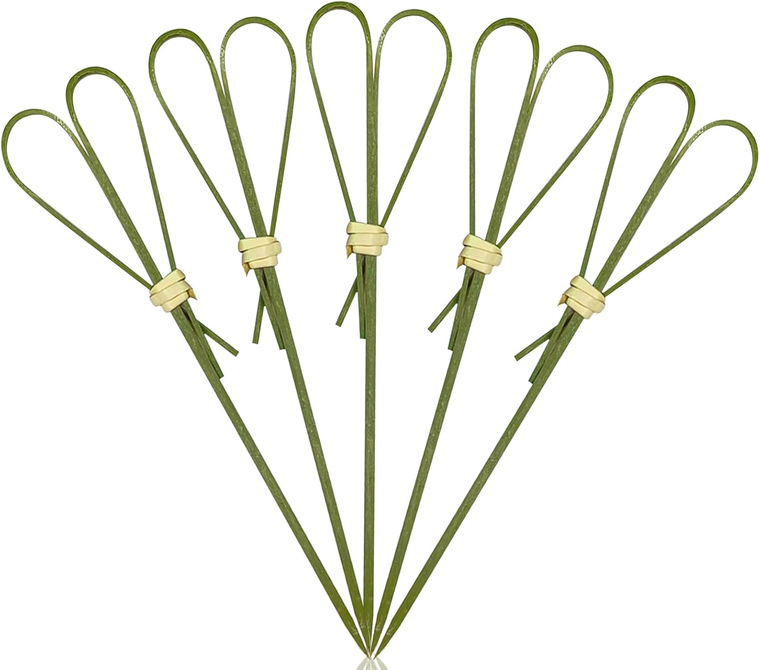 Bamboo Heart Picks for Stylish Serving