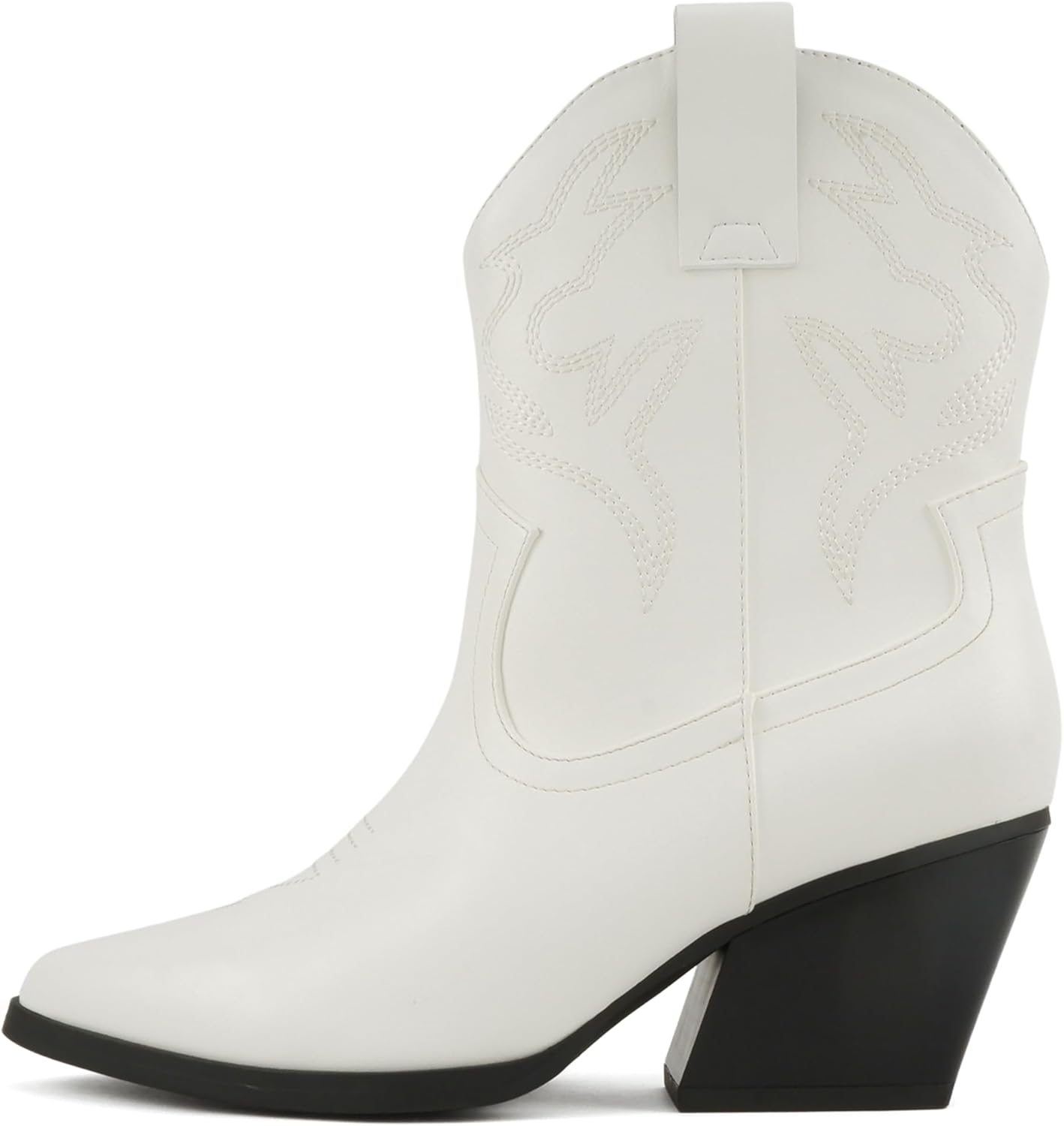 Soda BLAZING Women Western Bootie Pointe Toe with Low Heel