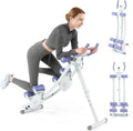 Goplus Foldable Ab Trainer: 4 Heights, LCD Monitor