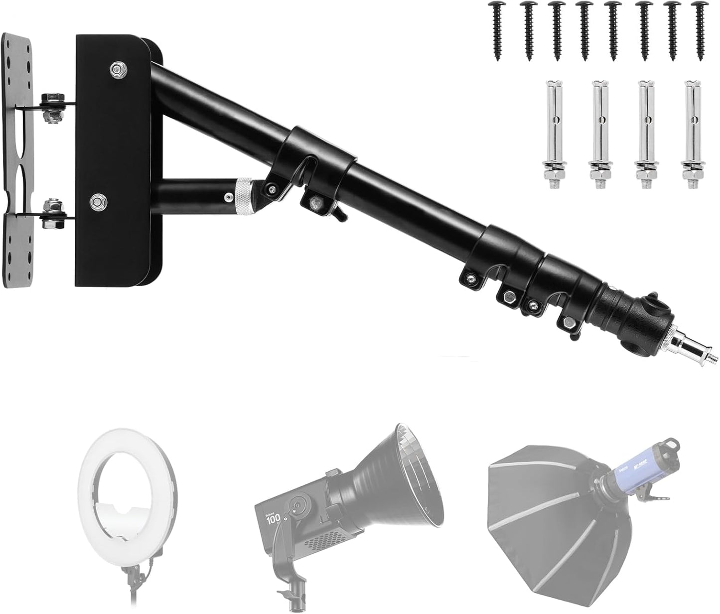 SITTO Ring Light Wall Mount for Barbershop and Studio