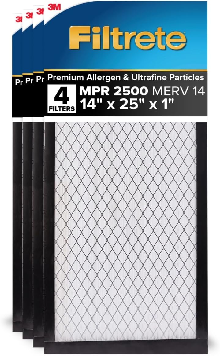 Filtrete 14x25x1 AC Furnace Air Filter for Cleaner Air